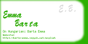 emma barta business card